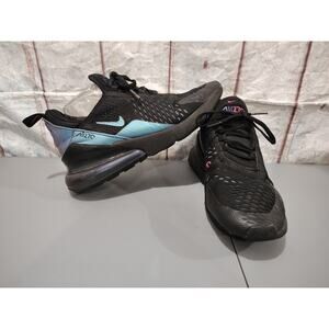 NIKE AIR MAX Black / Blue 270 Unisex Sixe 6 1/2 - Preowned